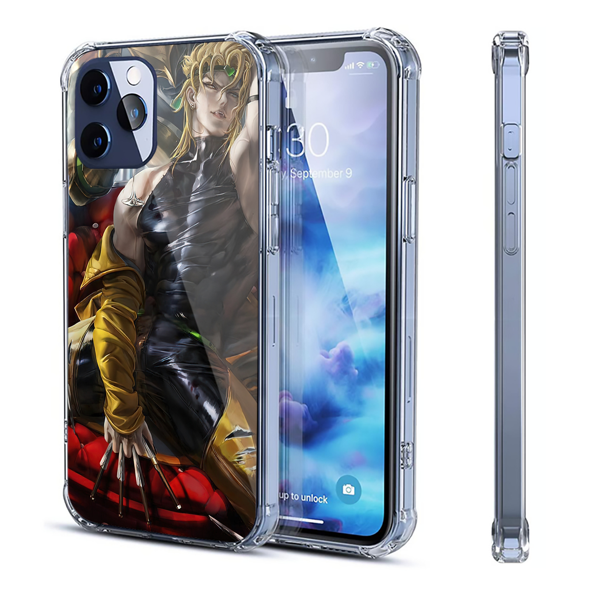 （画像用） ジョジョの奇妙な冒険 JoJo's Bizarre Adventure 【iPhone 12シリーズ対応】透明スマホケース（クリアソフトケース）
